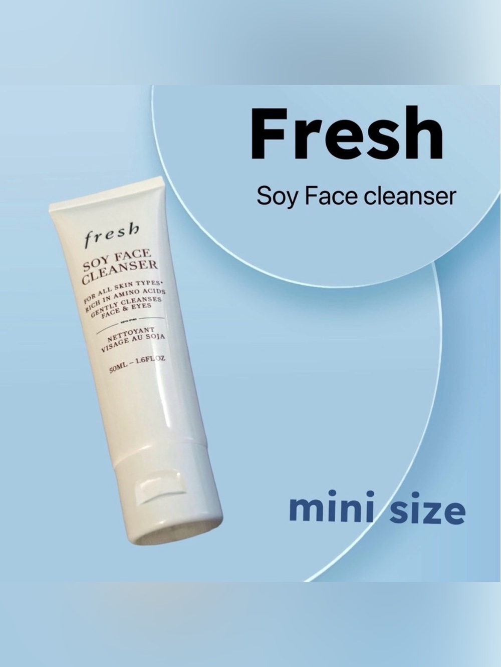 ⬇️🇺🇸🆕NWOB FRESH |MINI| Hydrating & gentle everyday Soy Face Cleanser*
